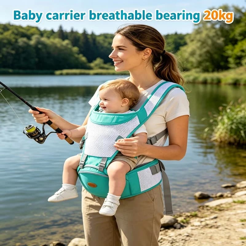New Multi-functional Baby Carrier Cotton Breathable Ergonomic Backpacks Holder Shoulder Waist Belt Sling Suspenders All-season