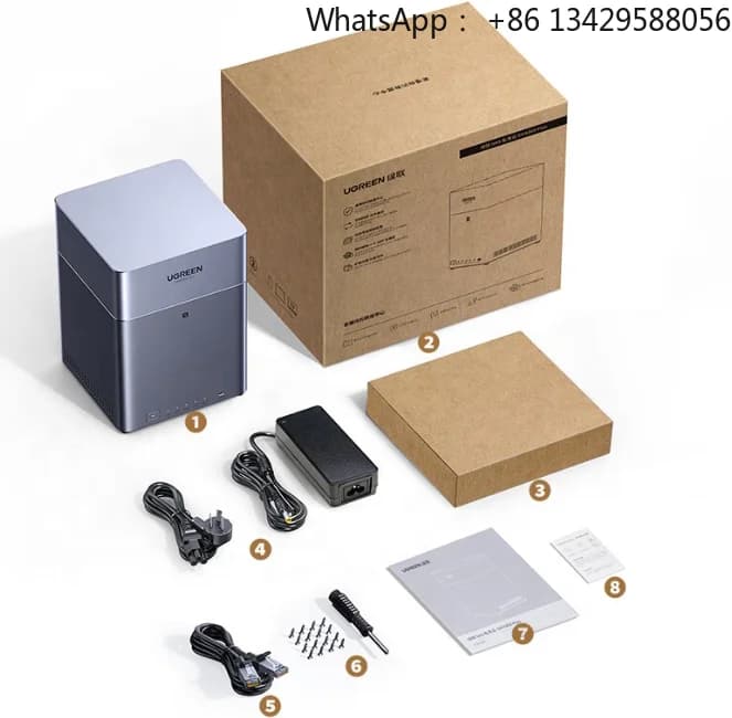 UGREEN DH4300 Plus USB Interface NAS Network Storage Home Private Cloud 8GB LPDDR4X 8-core Flagship Processor A55-A76 New