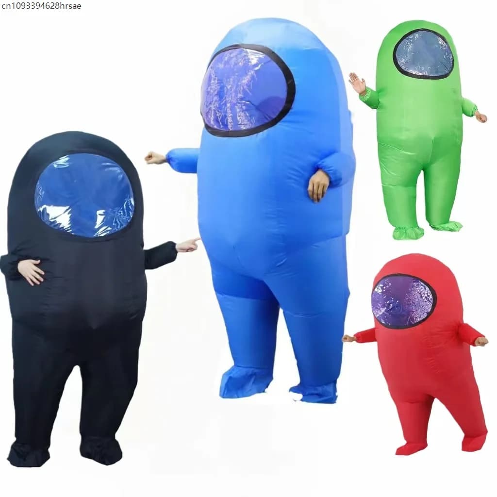 Costumi gonfiabili da astronauta di Halloween Puntelli cosplay Lupo mannaro Uccidi costumi gonfiabili per bambole Piccole persone Bambini gonfiabili