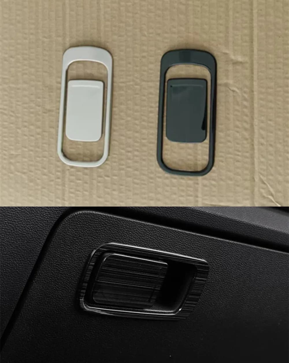 2pcs/Lot The Copilot Storage Glove Box Switch Button Cover Trim For 2019-2025 Volkswagen VW JETTA 7 MK7 Interior Accessories