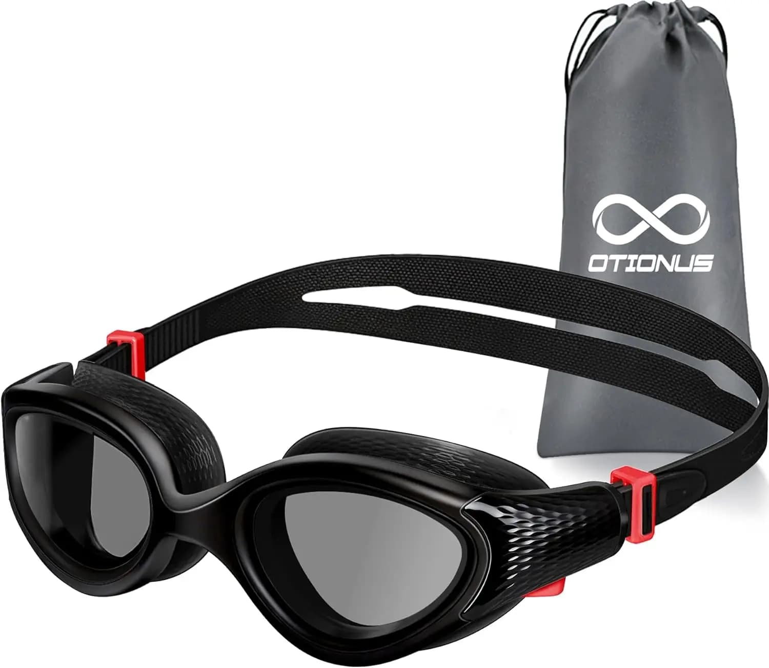 Anti-fog and Anti-UV Swimwear for Adults, with Anti-loss Ergonomic Strap and Transparent Lenses/ Snap