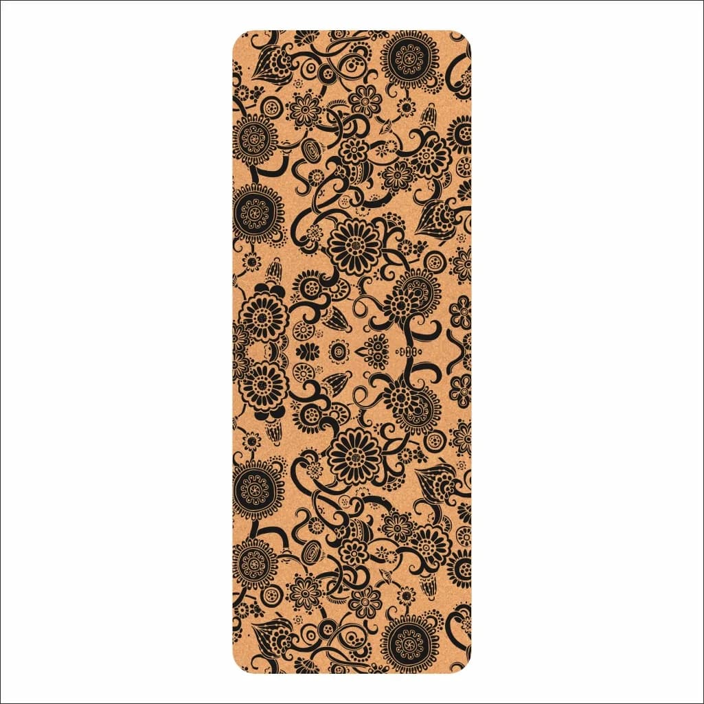 Tappetino Yoga Lezyan 1mm in Sughero e Gomma Naturale, Sottile, Portatile, Pieghevole, per Esercizi, Allenamento, Fitness, Ginnastica