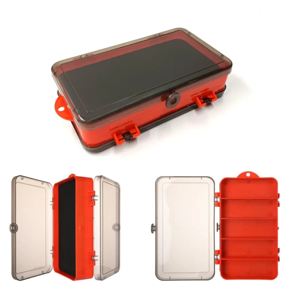 Multifunction Fishing Equipment Box Double-sided Sponge Box Jig Head bait container for storing fly bait Fishing accessories