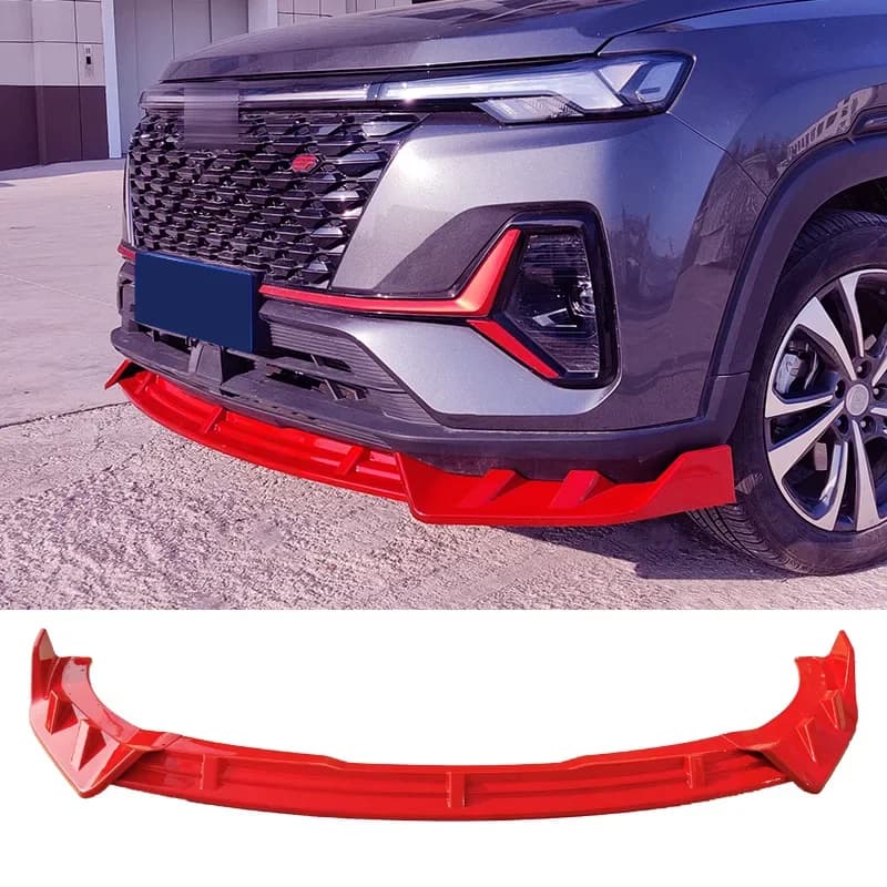 Splitter for CHANGAN CS35 Plus Rear Diffuser 2021-2024 Front Bumper Spoiler Skirts Lip Body Kit Retrofit Accessories