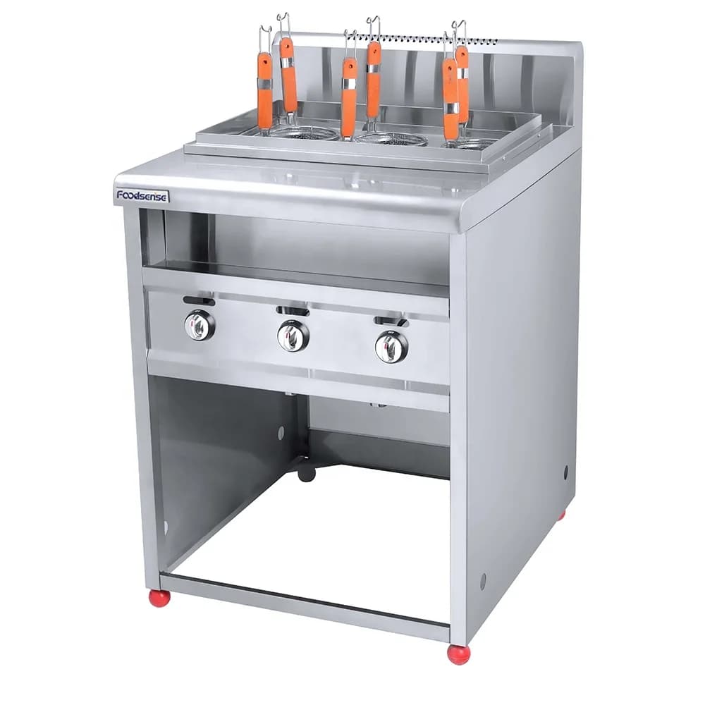 # Vendite calde Attrezzatura da cucina commerciale Fornello per pasta Caldaia Noddle Macchina per fare pasta a gas (6 cestelli)