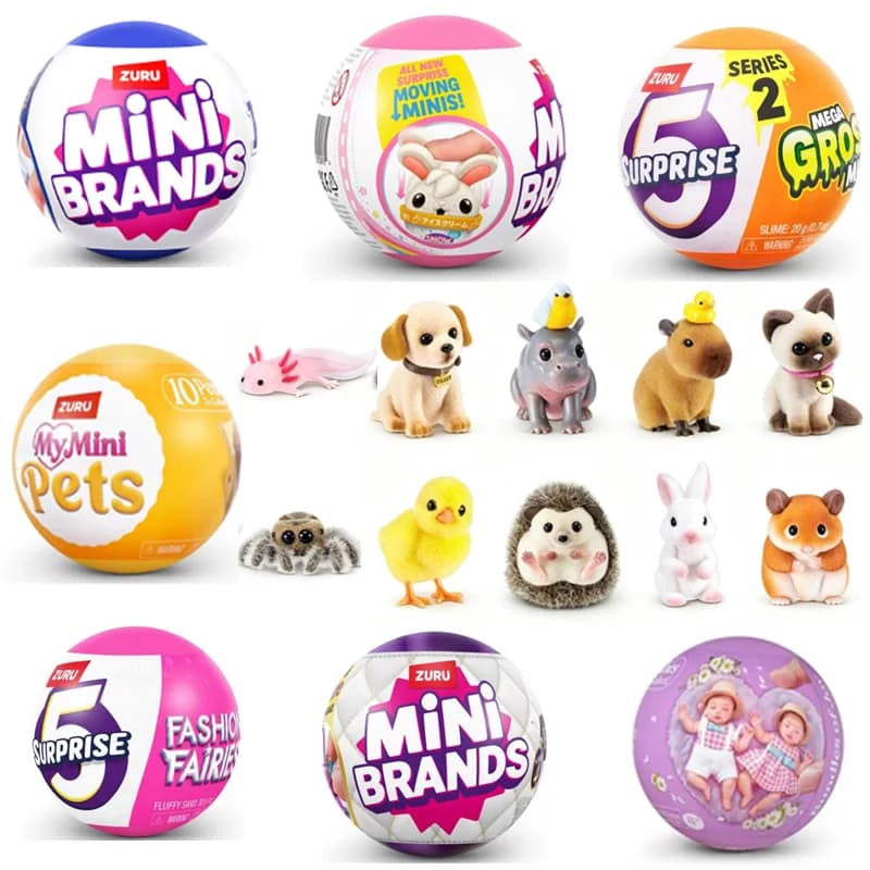 My Mini Pets/Prank/Home Furnishings/Doll Series Kawaii Blind Box Dog Rabbit Capybara Anime Figure Mystery Box Collection Gifts