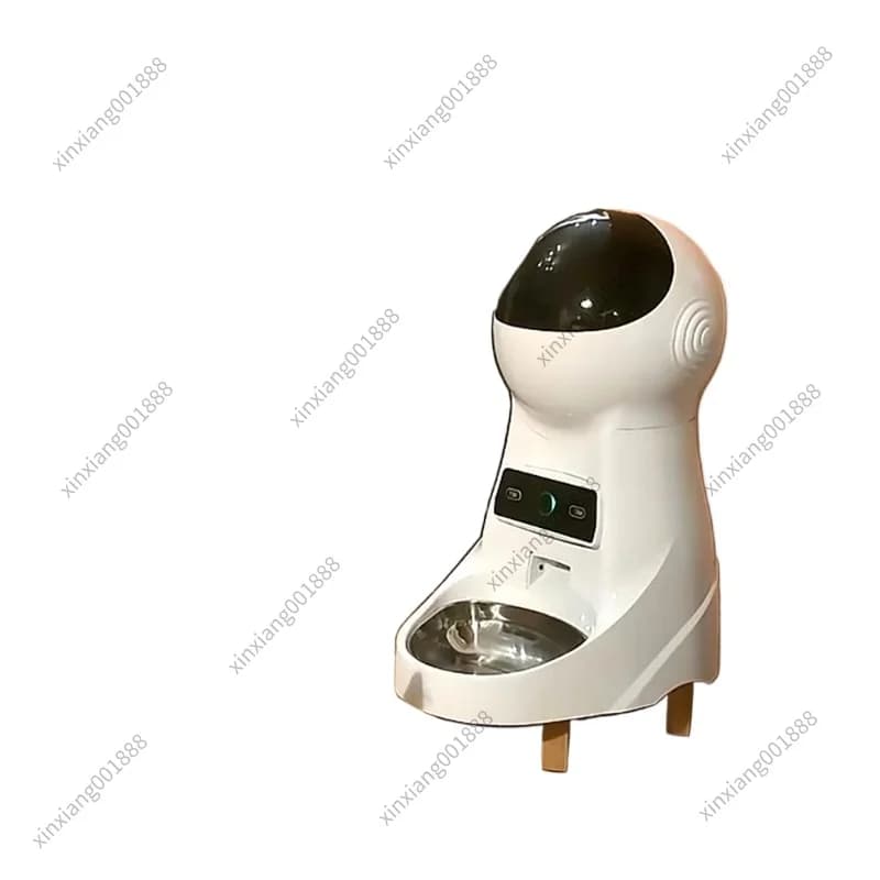 Distributore Automatico di Cibo per Animali Domestici, Adatto per Cani e Gatti, con Telecamera e Dosatore Quantitativo Programmabile, Dispenser Visuale Self-Service per Cereali