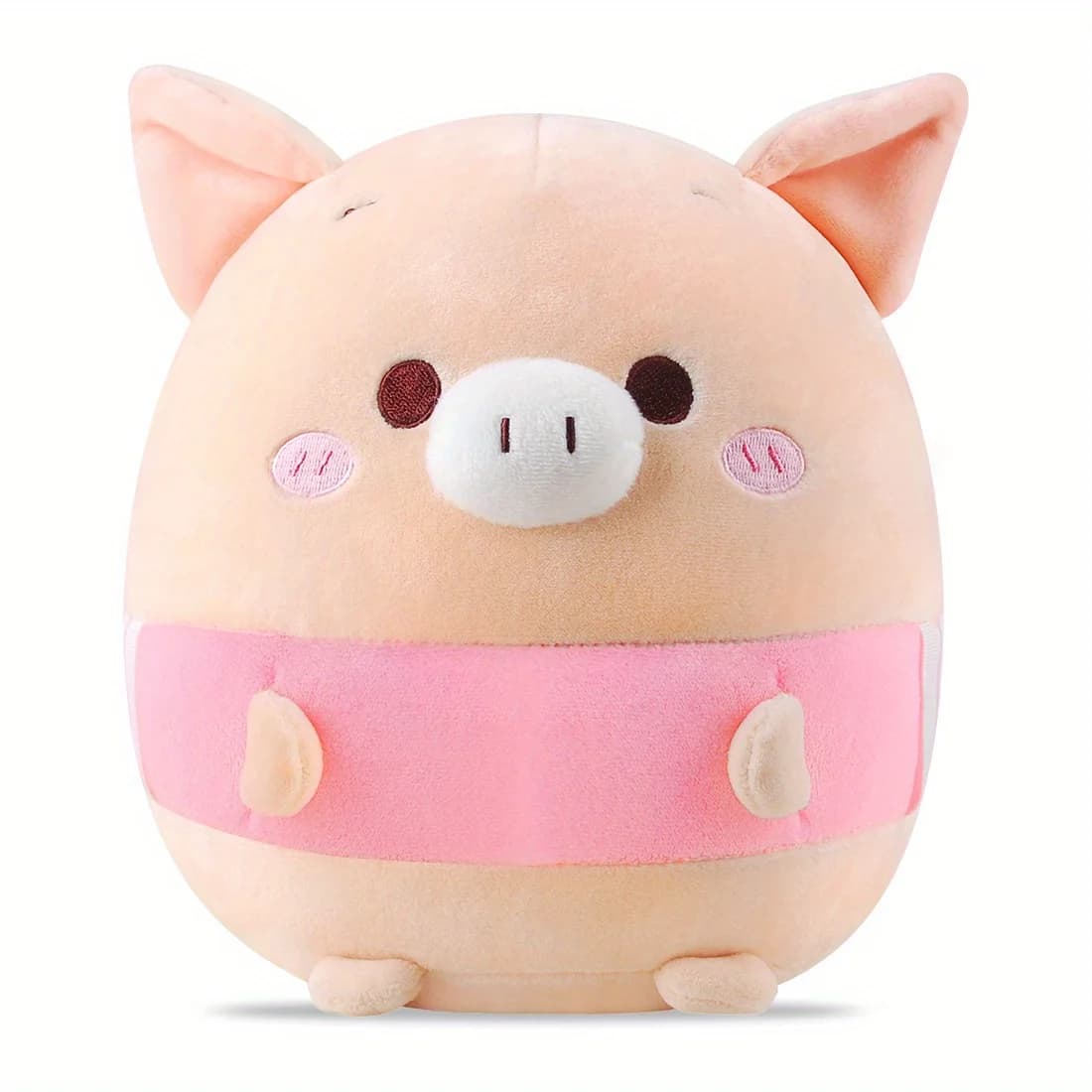Cute Squishy Plush Pillow, 33cm Soft Stuffed Animal Toy, Kawaii Pig Cat Panda Rabbit Elephant Cushion, Bedroom Decor Cozy Gift for Kids