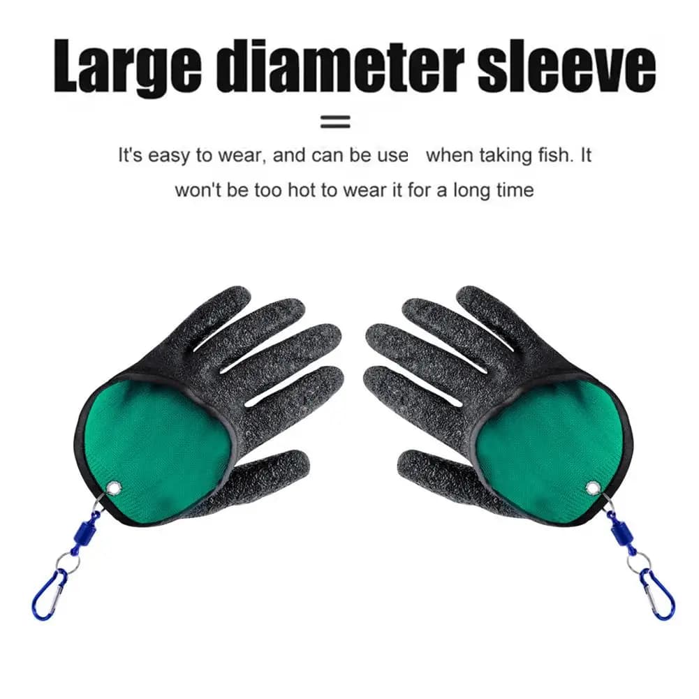 1 pz guanti da pesca guanto da pesca con gancio magnetico guanti antiscivolo che catturano pesci guanti da caccia in lattice per accessori