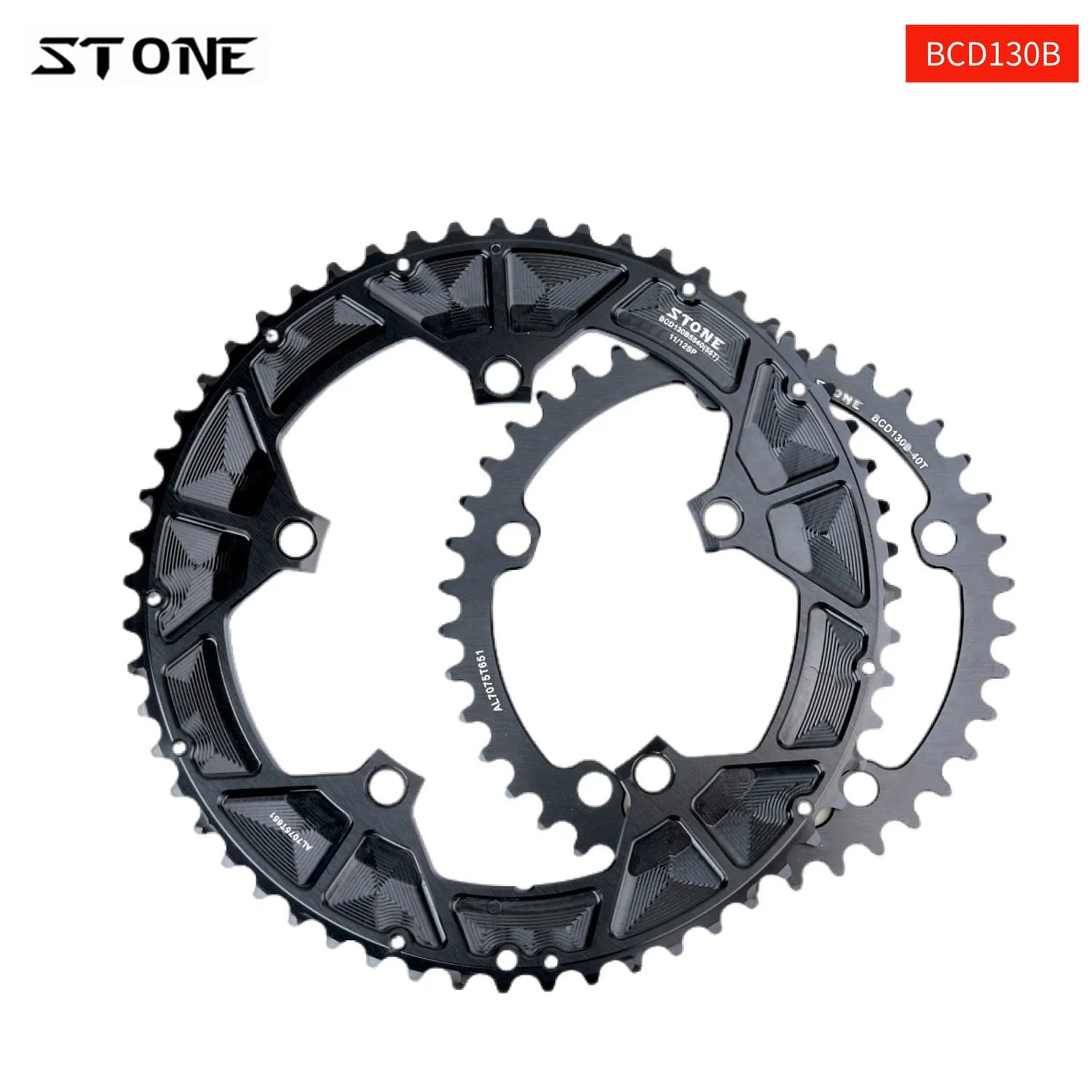 PIEDRA Doppia Corona BCD130 130mm 5 Bracci per Rotore Eston Road Pieghevole Minivelo Bici Manovelle Super Anello Catena