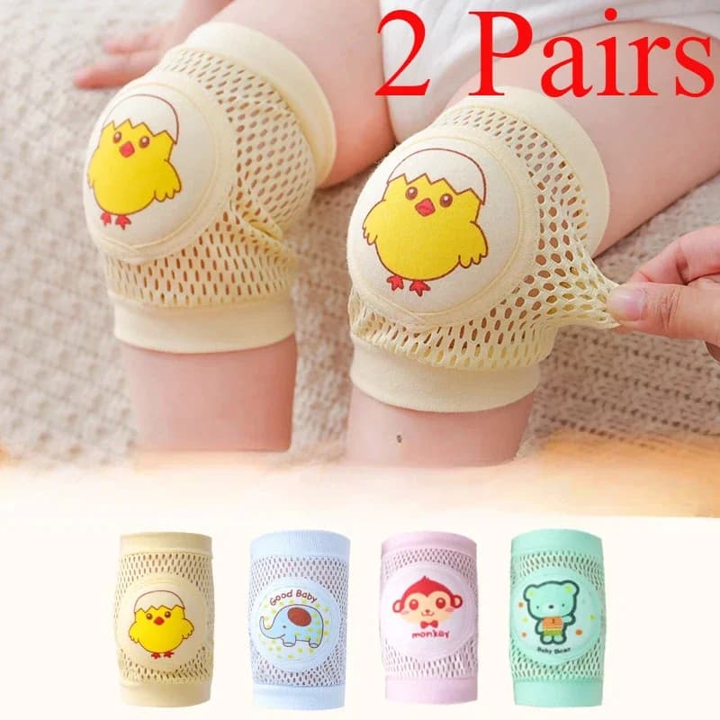 Pack of 2 children's knee pads for children's anti-fall creepy summer protective equipment thin knee pad for children safety net knee pad for children