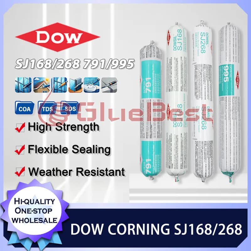 DOW CORNING DOWSIL 995/791 SJ168/268 Silicone Structural Glazing Compound for Curtain Wall Glass Facade Metal Frame Construction