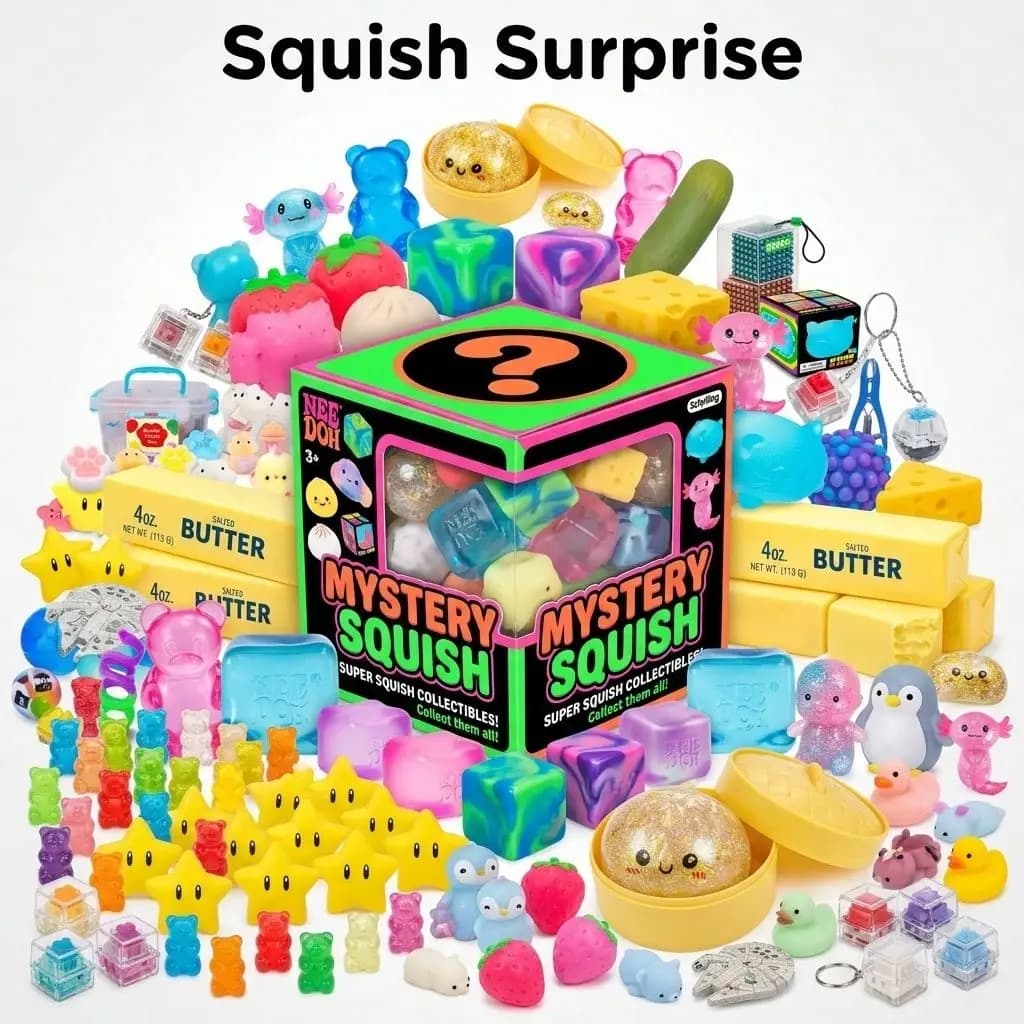 Cute Basic Squishy Blind Box – Random Pulls Mystery Lucky Pack