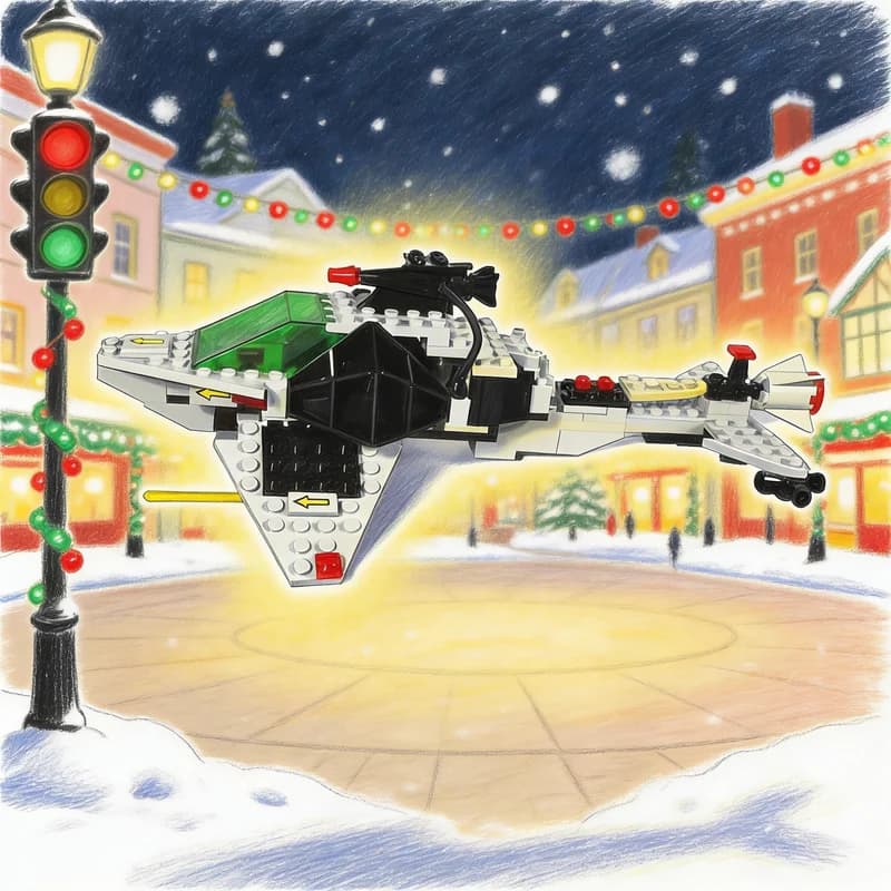 135pcs MOC Orca Space B Model Building Blocks Construction Toy Christmas Gifts Creative DIY Idea Presentation Collection Display