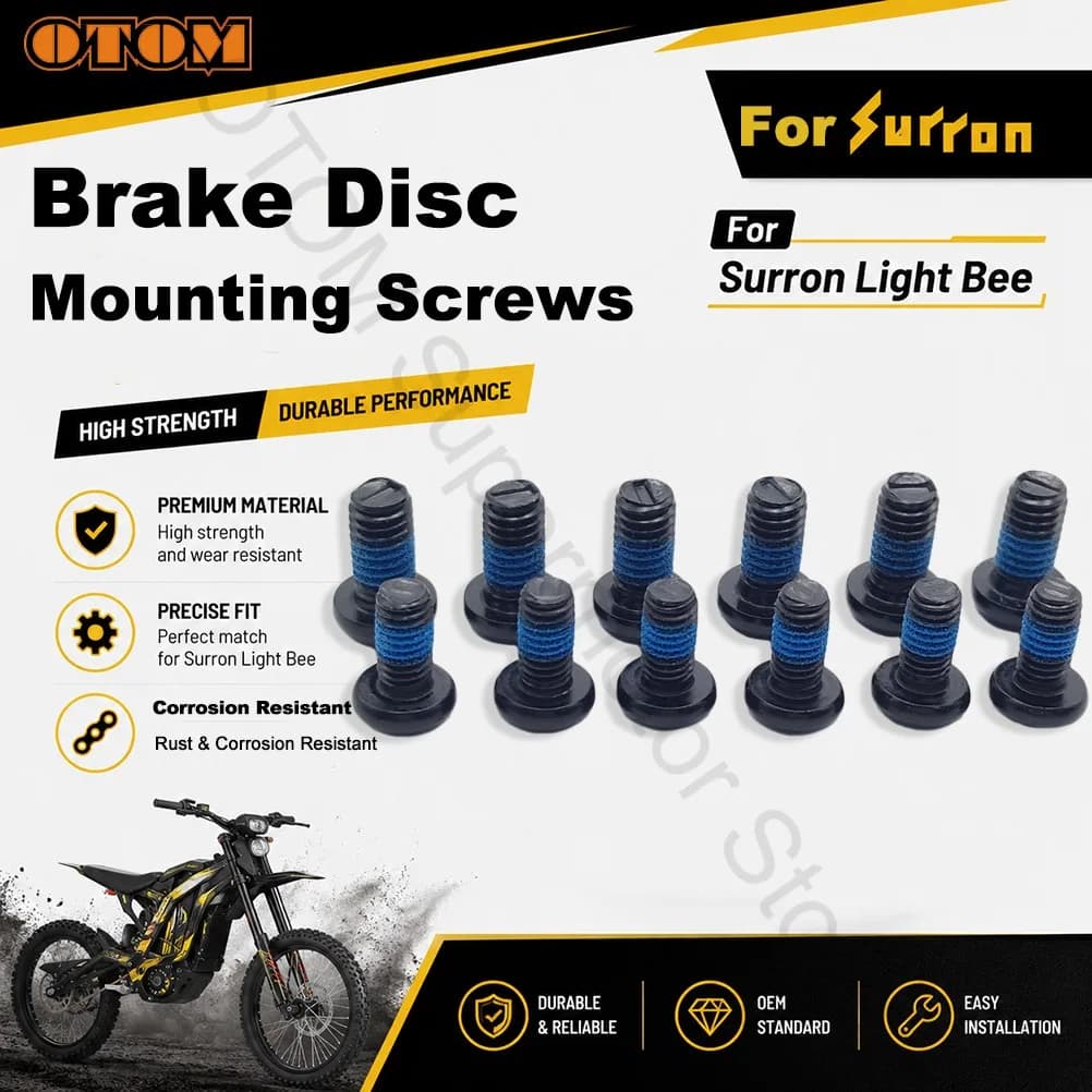 For Surron Light Bee Motorcycle Original Front Rear Brake Disc Mounting Screws Wheel Rotor Bolts Nut Sur Ron X S Electric Bikes