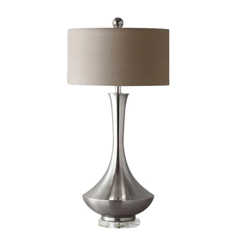 Lampada da scrivania americana per soggiorno, camera da letto, comodino, modello in metallo di lusso, decorativa per hotel, semplice e moderna, per studio.