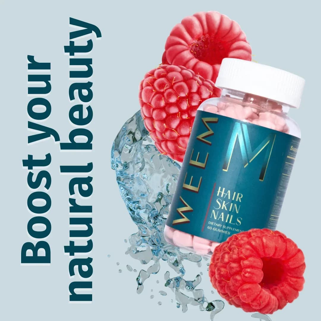 Hair Skin and Nails Gummies - Vegan biotin Vitamins for Women & Men Supports Faster Hair Growth, Stronger Nails, Healthy Skin