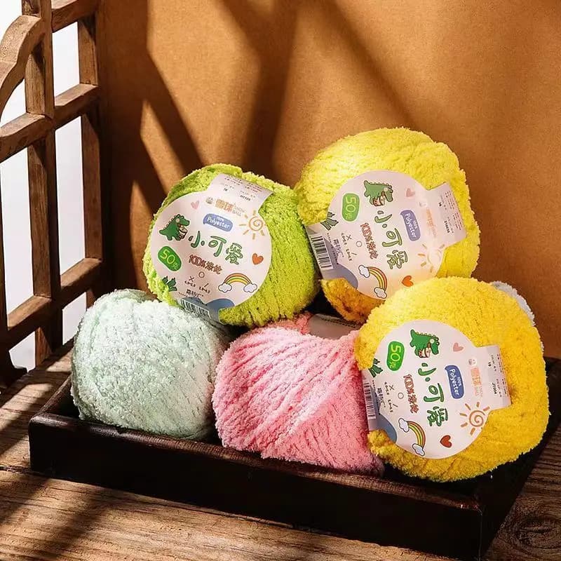 Fai da te fatto a mano filato per maglieria palla carino breve peluche bambola peluche filo per maglieria clip per capelli sciarpa amore filo palla filato di cotone uncinetto