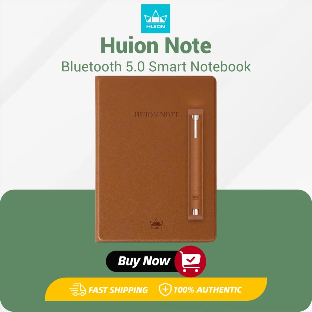Smart Notebook Huion Note X10 Wireless Graphics Tablet Electronic Draft Notepad 50 pagine supporto iOS ipadOS Android