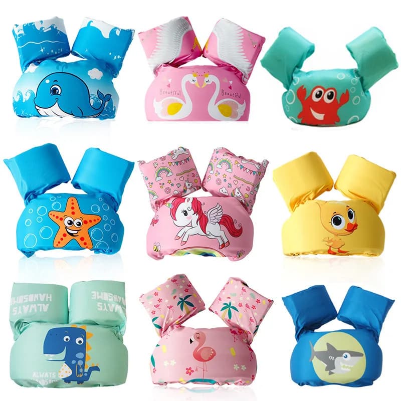 Manicotto per braccio galleggiante per bambini Anello galleggiante Gilet di galleggiamento sicuro Attrezzatura per il nuoto per bambini Braccialetti per piscina in schiuma per nuoto Giubbotto di salvataggio