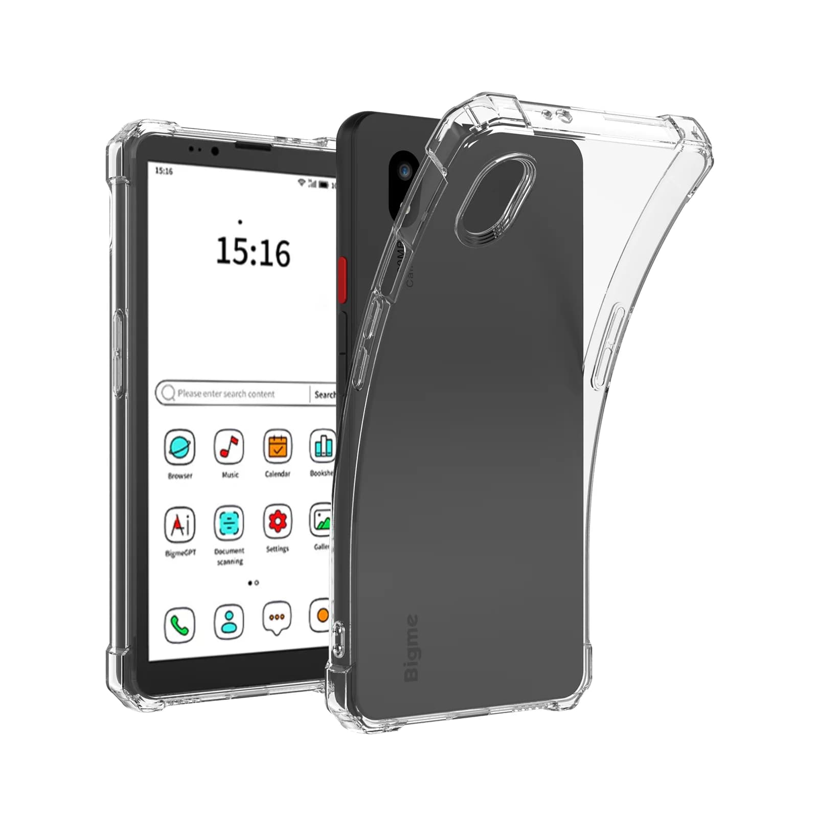 Custodia trasparente per smartphone Bigme HiBreak Pro | Resistente ai graffi | Sottile e leggero | Cover posteriore trasparente per HiBreak Pro Color