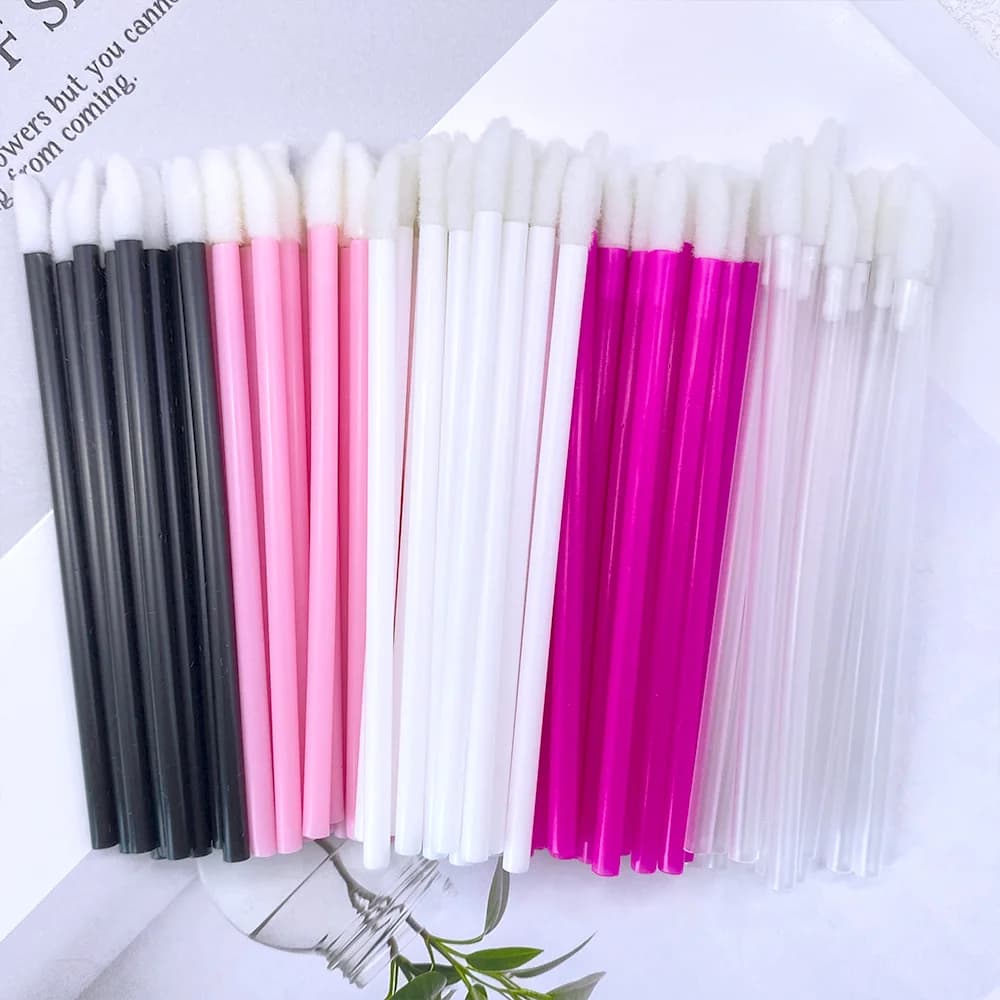 50/500 Brushes Disposable for Lip and Eyelash, Mascara Applications, Lipsticks, Cosmetic Tools