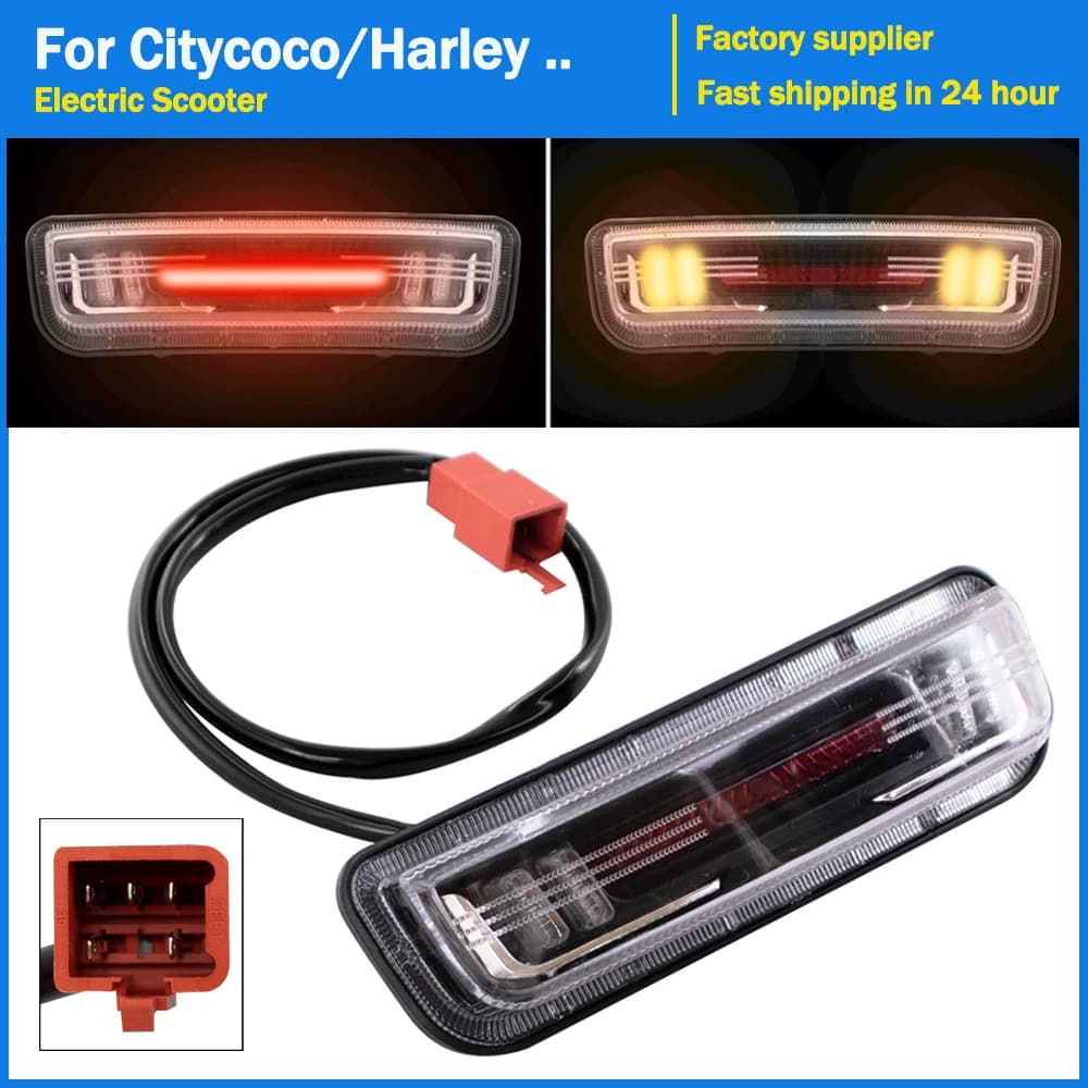 Indicatore di direzione fanale posteriore per Citycoco Scooter elettrico E-Bike moto fanale posteriore a LED 12V 48V 60V fanale posteriore luci freno