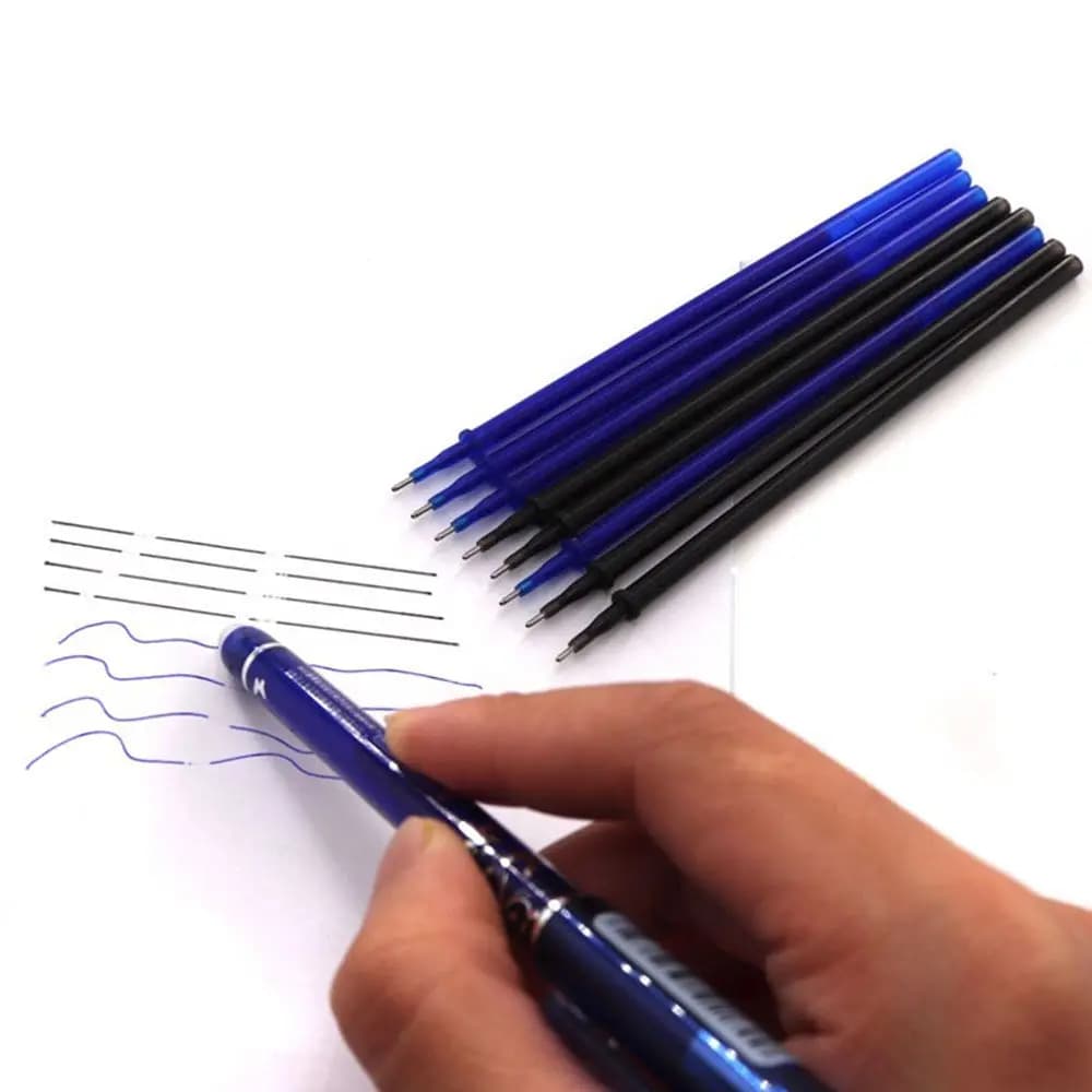 10/20/30 Pezzi Penne Gel Cancellabili da 0,5mm Unisex per Ufficio e Scuola, Blu Nero Rosso, Ricarica con Inchiostro Neutro