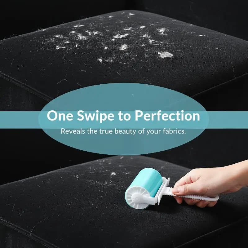 Durable Reusable Lint Roller Washable Sticky Lint Remover 1Pcs for Clothes Pet Hair Couch Curtain Car Use