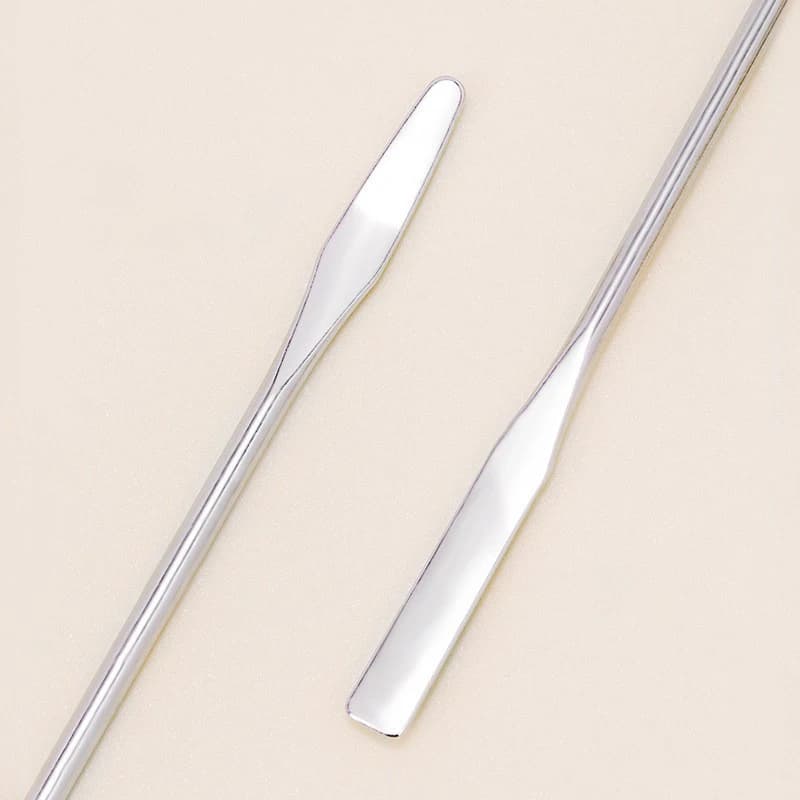 。 Strumento per Mescolare Gel in Metallo Inossidabile, Spatola, Accessori per Unghie e Pigmenti, Strumenti per Miscelare, Asta per Mescolare Crema Ombretto per Nail Art