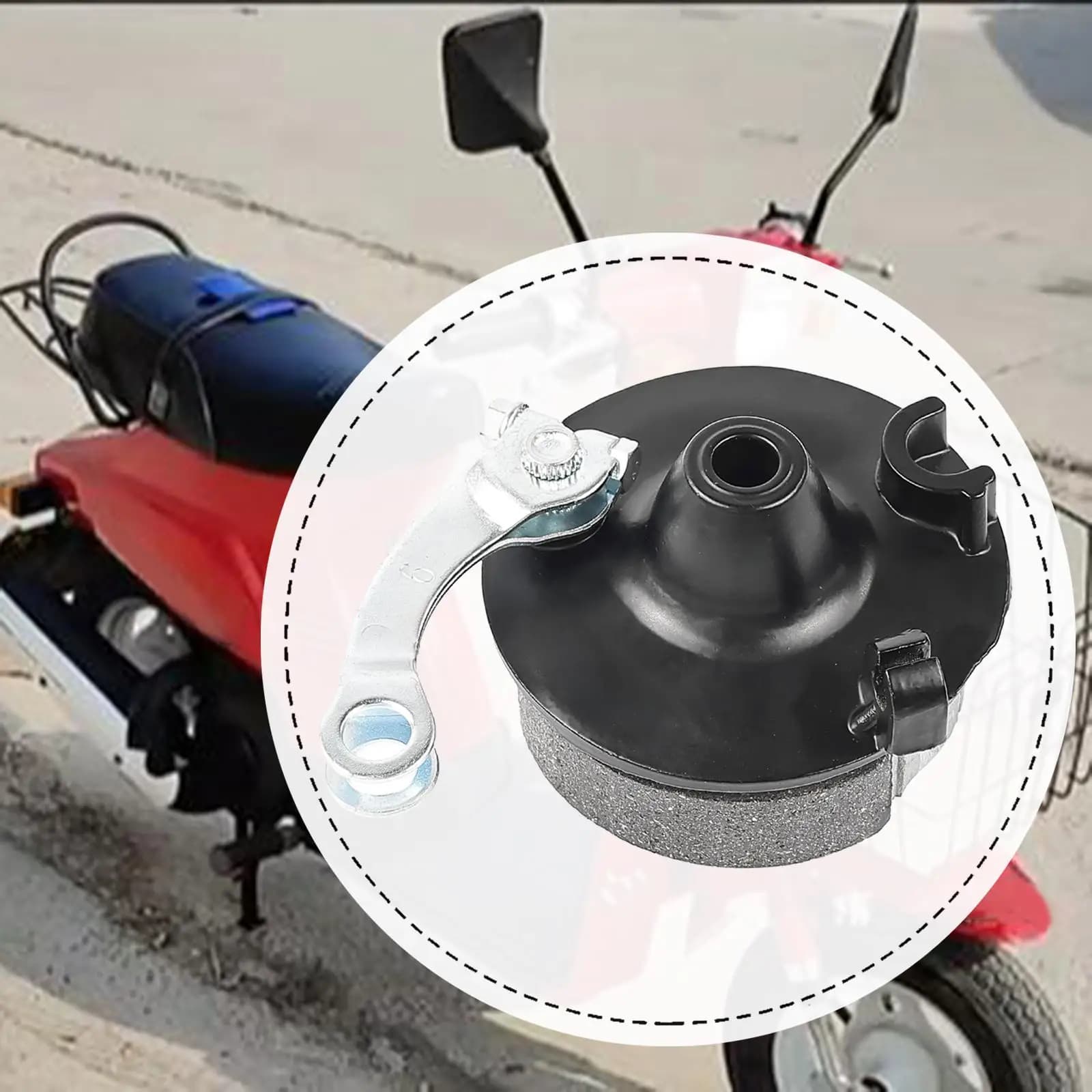 Set Completo Pastiglie Freno a Tamburo TB50 Antiruggine per Mozzo Ruota Anteriore Bici Elettrica da Pendolare - Manutenzione