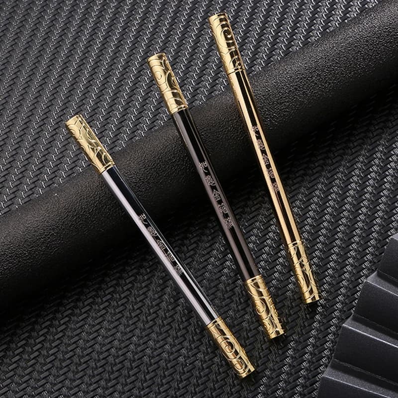 ✨ | Penna gel Cudgel dorata in ottone Penna per personale del Monkey King 0,55 mm Regalo aziendale esecutivo Scrittura liscia Materiale scolastico per ufficio