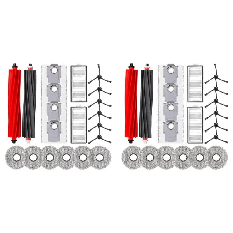 M12K-2 Set For Roborock Q Revo Master Robot Vacuum Cleaner Main Side Brush Hepa Filter Mop Cloth Dust Bags Replacement Parts