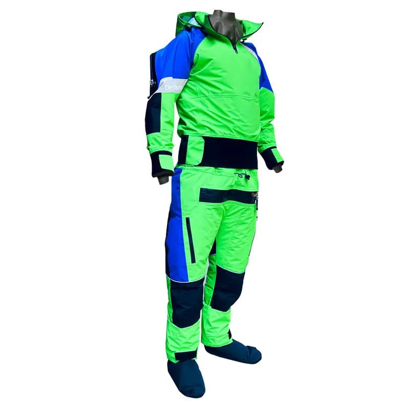 Tuta asciutta per Kayak con cappuccio muta stagna per bambini con comodi cuscinetti per ginocchia e sedili abbigliamento di sopravvivenza per uomo in costume da bagno con acqua fredda