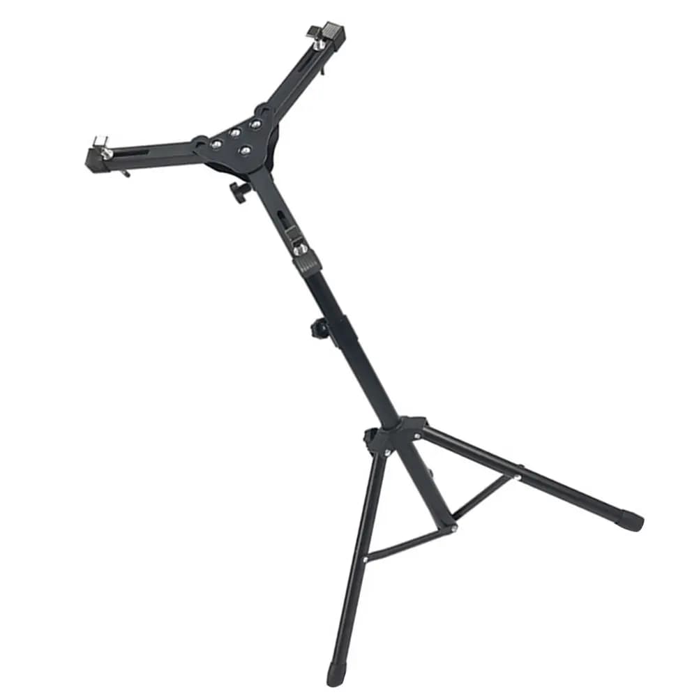 1Pcs Dumb Drum Stand Heavy Duty Iron ABS Construction Adjustable Height Practice Pad Support for Beginner Drummers Silent Drum