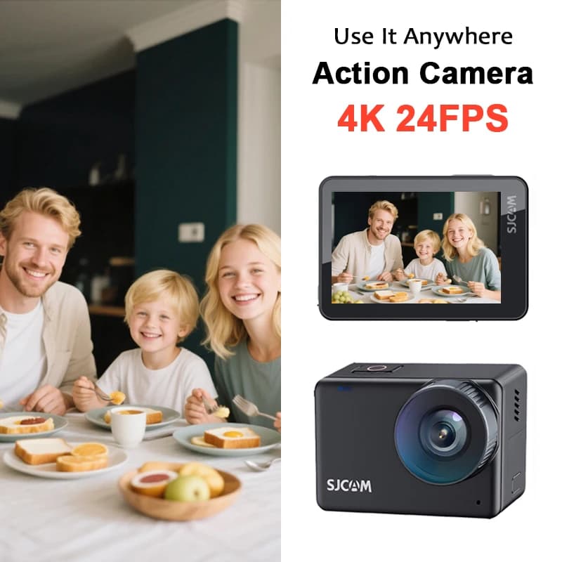 SJCAM SJ10X Action Waterproof Camera Anti-Shake Touch Screen 4K Diving Mode Multifunctional Camera for Outdoor Sports