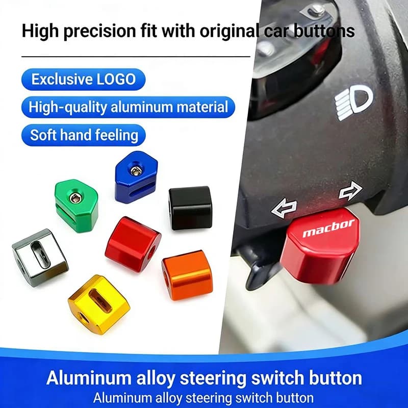 Motorcycle CNC Switch Button Shell Decor Turn Signal Switch Keycap For Macbor Montana XR5 XR 5 X R5 2019-2025