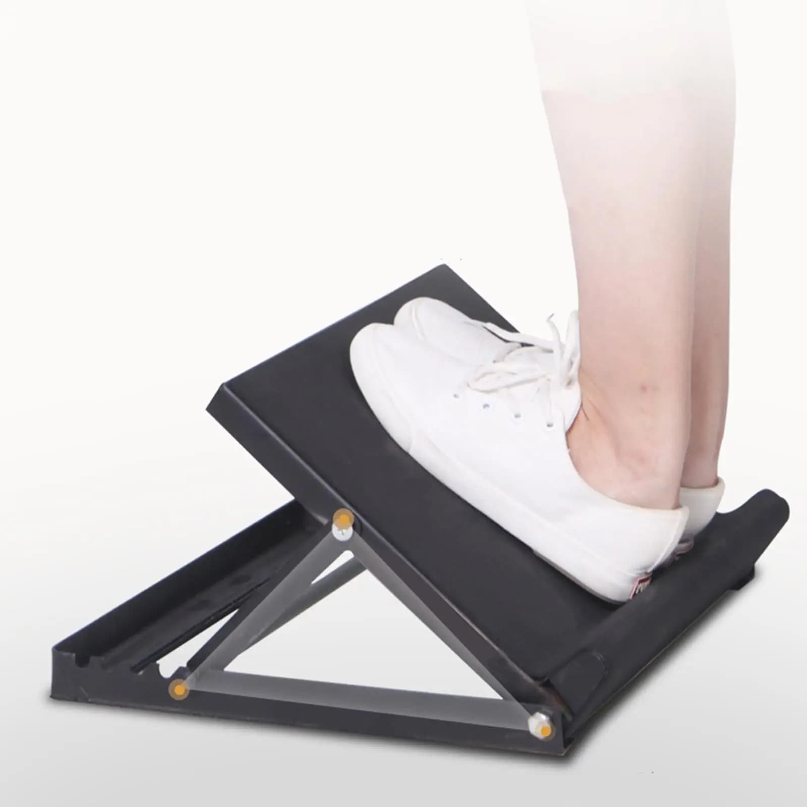 Tavola inclinata per allungamento dei polpacci Tavola inclinata per polpacci regolabile pieghevole in ferro professionale per gambe elasticizzate con cuneo per palestra di casa