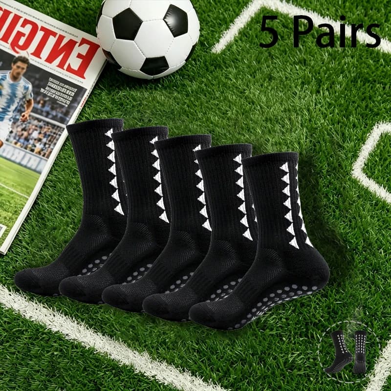 5 Pairs Men Women Football Socks Basketball Fitness Training Socks Thickened Towel Bottom Shock Absorbing Running Socks