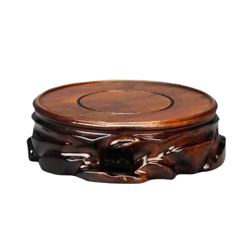 Wooden Plant Saucer & Flower Pot Stand - Multi-Use Plant Pot Holder, Bonsai Tray & Coffee Tea Sets Pedestal | Garden Decoration