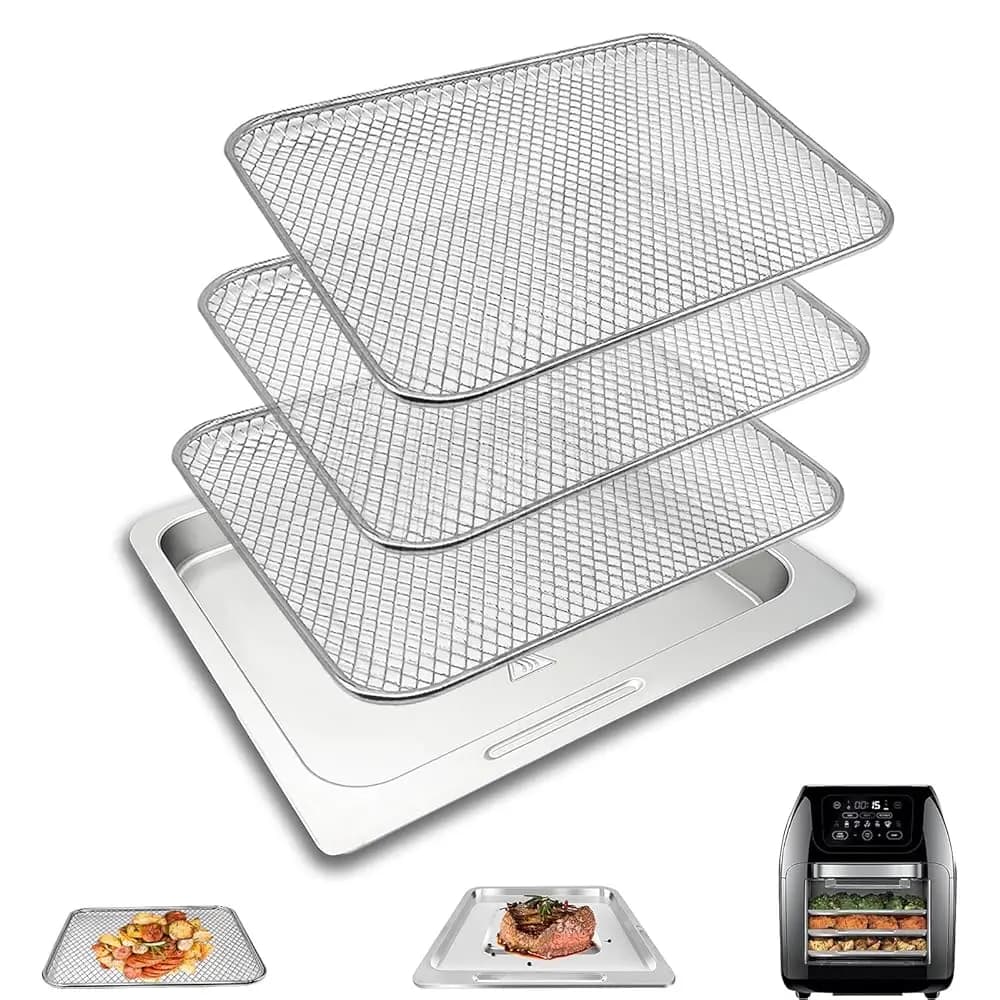Accessori per Friggitrice ad Aria Chefman, Friggitrice Digitale Multifunzione con Schermo Touch da 17 Pollici, 10L 10 Quart, Grado Alimentare A