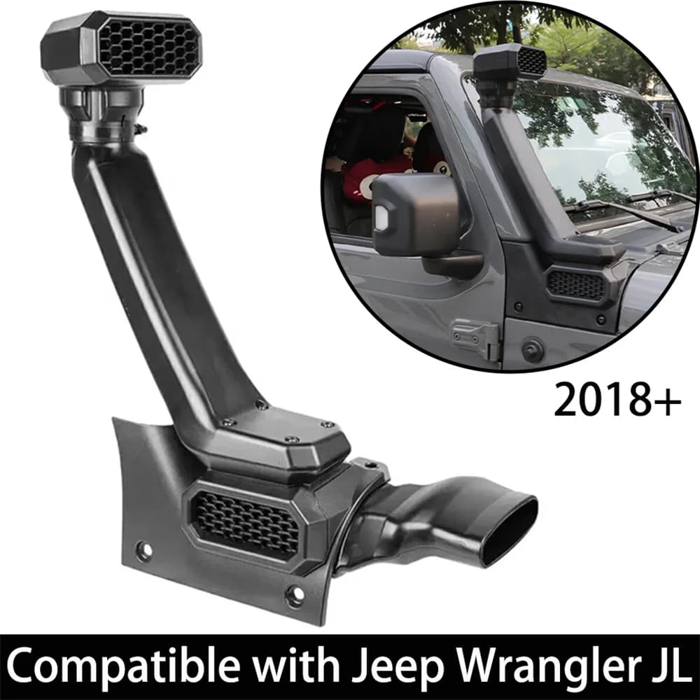 4X4 air intake vent kit for Jeep Wrangler JL 2018 2019 2020 2021 Snorkel system air flow matte black motor