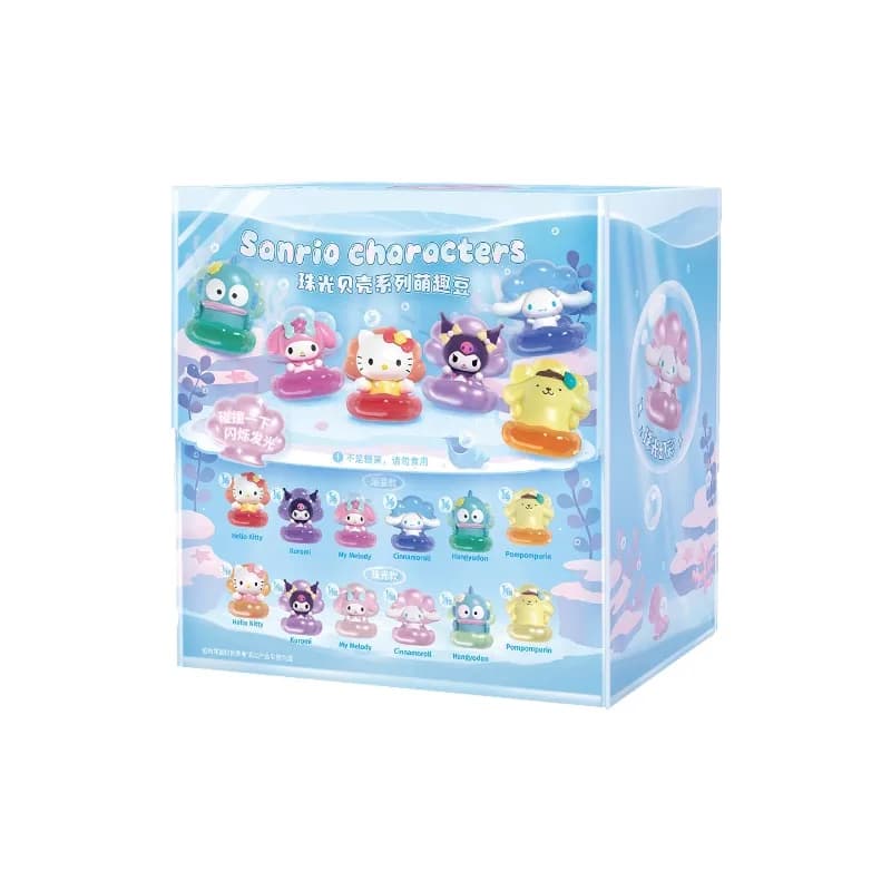 Moetch Sanrio Characters Blind Box Toys Pearl Shell Luminous Series Anime Figure My Melody Kuromi Doll Toys