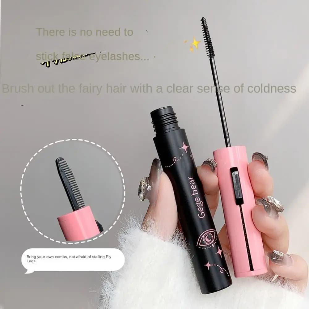 Long-lasting Mascara Tenuta Anti-sbavature, Volumizing and Extinguishing, with Anti-sweet Scovolino for Long-Term Eyelash and Curved Effect