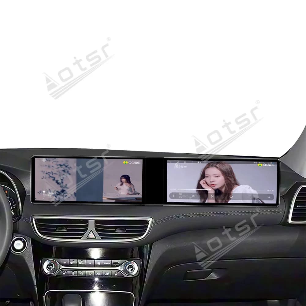 12.3 Inch Dual Screen Car Radio For Hyundai Tucson 2016-2019 Car Multimedia Video Player GPS Navigation Carplay Unit Auto Parts