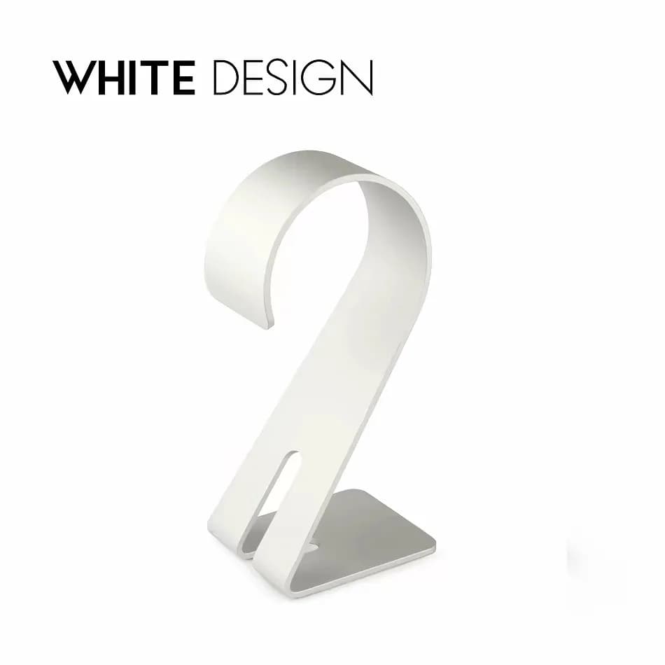 White Design Aluminum Alloy Headphone Stand, NO2 Creative Minimalist Design