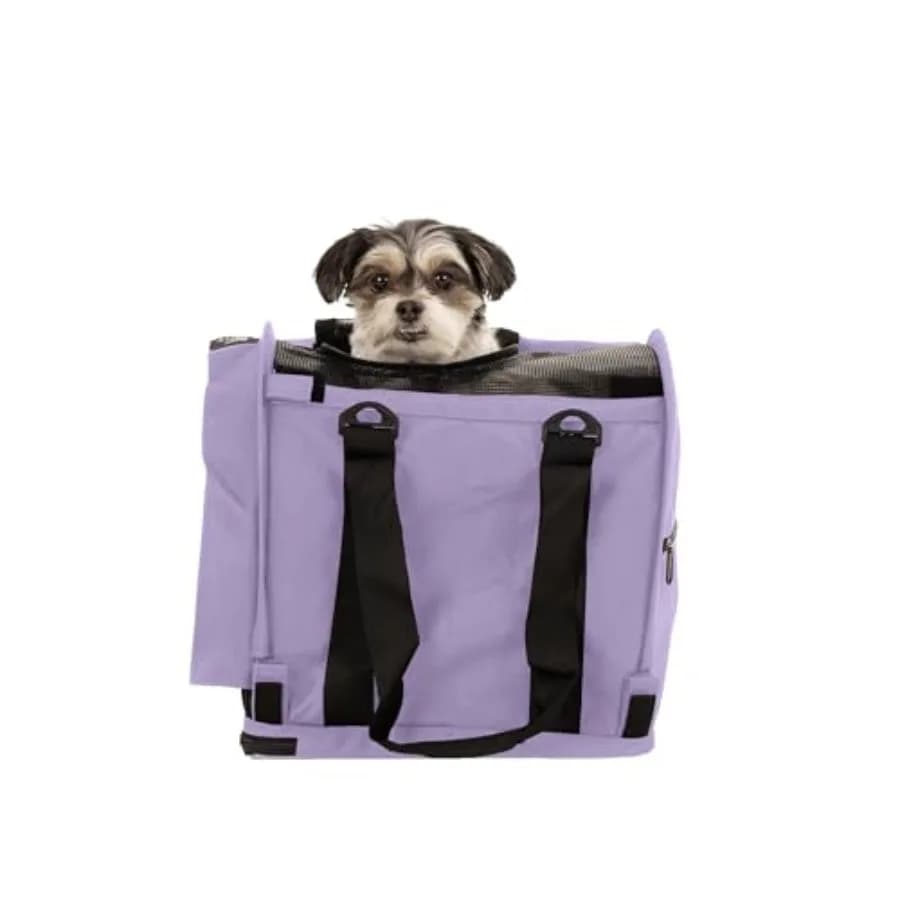 SturdiBag Pro 2.0 Trasportino per Animali Domestici, Borsa Morbida per Gatti e Cani con Clip di Sicurezza e Cinghie per Cintura di Sicurezza per Viaggi in Aereo