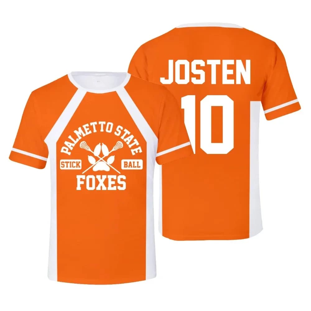 2026 New The Foxhole Court Palmetto State Foxes Lacrosse Jersey Cosplay WILDS MINYARD 3D T-shirt Men/Women Clothes Kids Tees
