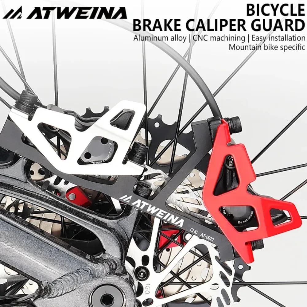 Mountain bike rear caliper guard plate, simple installation of rear brake pump protective cover Bicycle Accessory