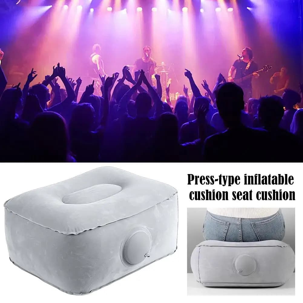 Portable Press Inflatable Foot Rest Cushion Foldable Travel Air Seat Pillow Multifunctional Ergonomic Footrest for Plane Car
